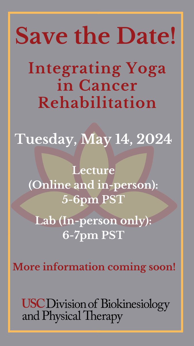 Save the date for a new course with USC PT Continuing Education. More information and registration coming soon!