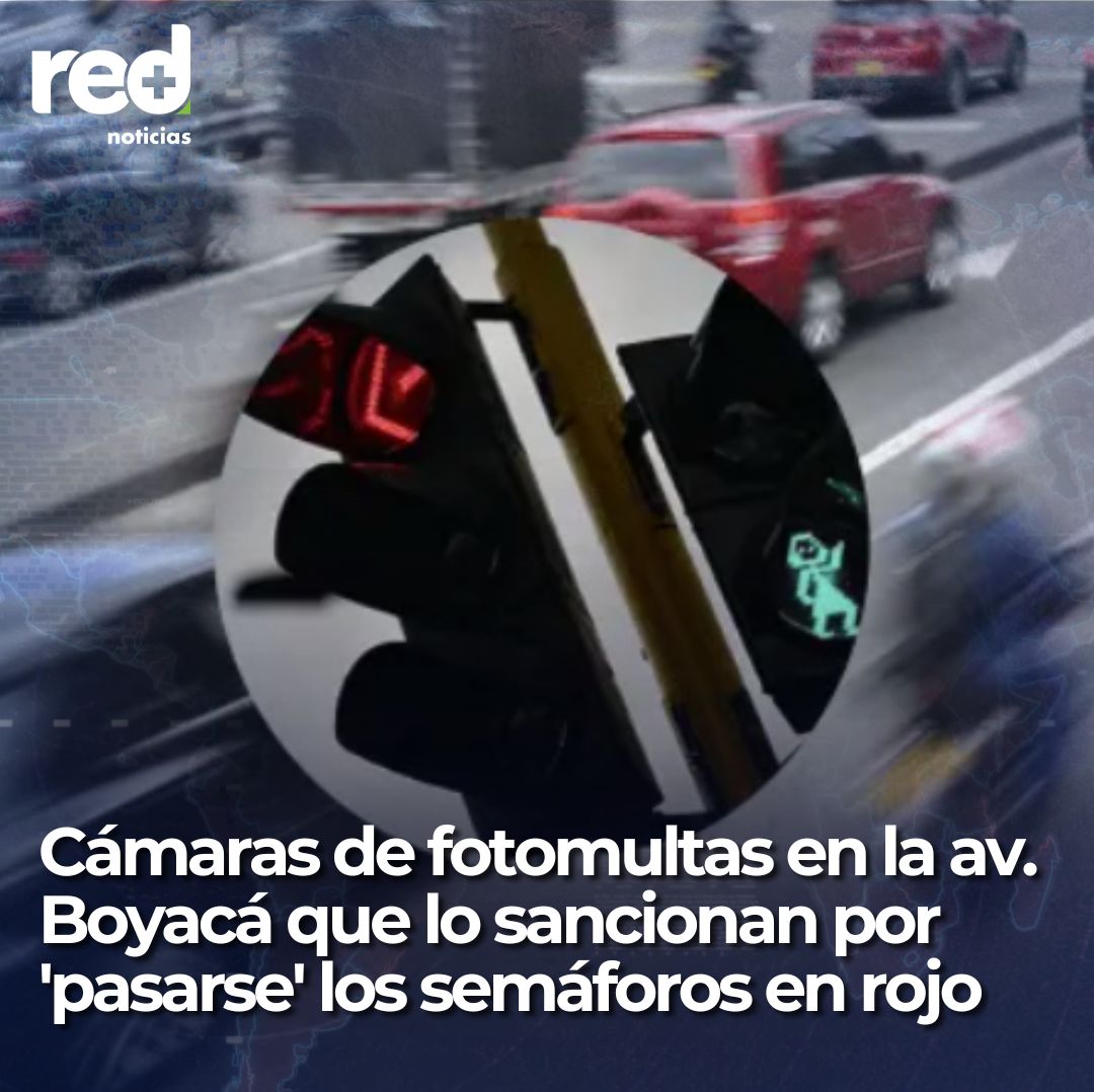 #Bogotá | Conozca los puntos de la avenida Boyacá que lo sancionan por 'pasarse' el semáforo en rojo. 📲 tinyurl.com/2cgooy4n