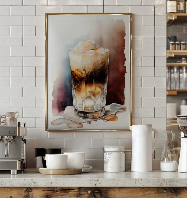 Refreshing Iced Coffee ! 

Frame it 213 Boulevard Hasbrouck Heights New Jersey 

ModernMemoryDesign.com 
#Customframing #frameshop #custompictureframing #framedart #interiordesign #pictureframing #nj