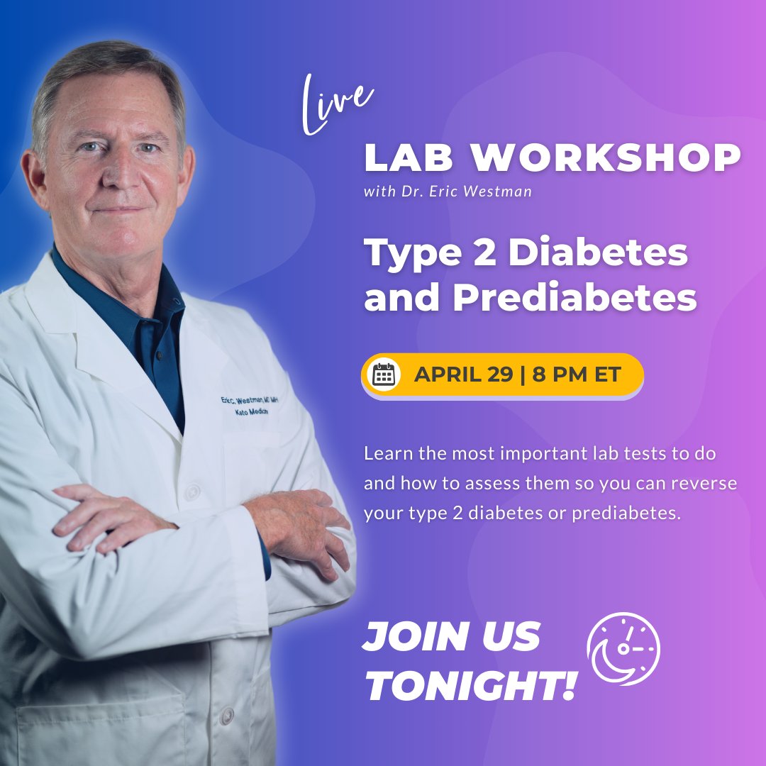 🛑 TYPE 2 DIABETES  & PREDIABETES

👇
LIVE LAB WORKSHOP, TONIGHT, APRIL 29 at 8 pm Eastern Time.

Don’t miss it!

Save your seat here: 👇
adaptyourlifeacademy.ck.page/diabetes-works…