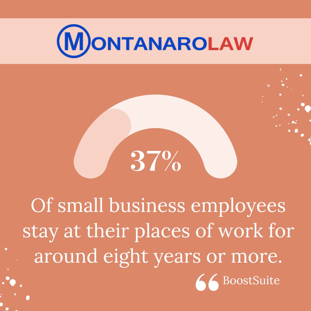 Employee commitment fuels small business success. Discover how our legal services can enhance workplace stability and longevity. Call today! #SmallBizSuccess #EmployeeRetention #WorkplaceStability #MontanaroLaw

(516)809-7735
montanarolaw.com
info@montanarolaw.com