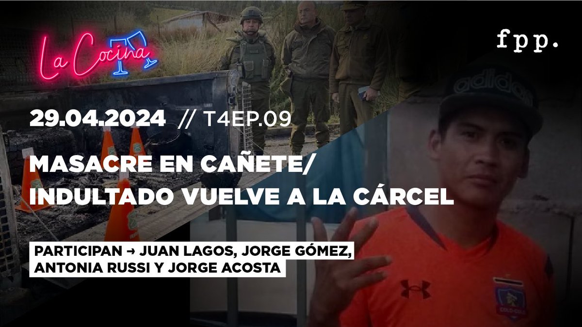 Hoy, a las 19hrs, en La Cocina. Comenzaremos con la trágica masacre de tres carabineros en un atentado terrorista. Analizaremos la permanencia del General Yáñez, el fin de la doctrina Tohá y mucho más. Invitado especial @DocJorgeAcosta Transmisión 👉🏽 acortar.link/9PJ4AQ