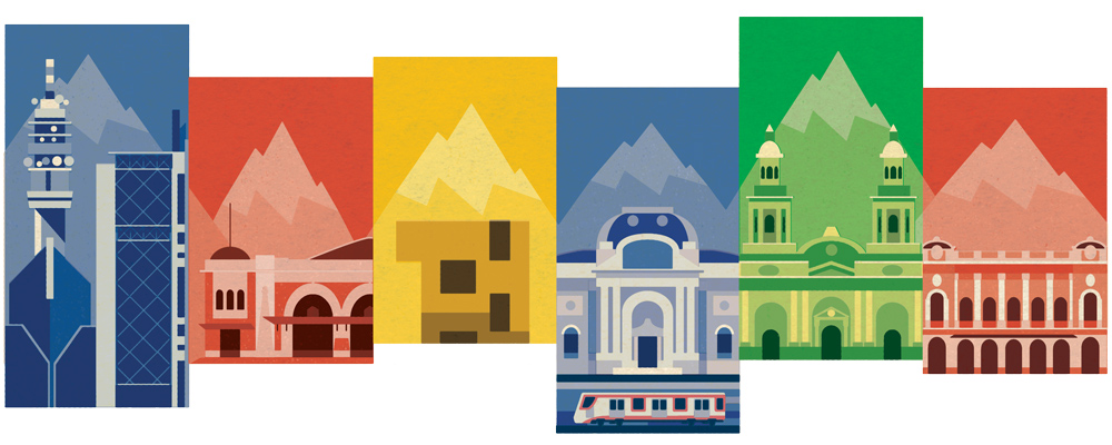 🎂 #GoogleDoodle del 2016 para celebrar el cumpleaños de Santiago, la capital de Chile.  

¿Qué lugar reconoces del Doodle? → goo.gle/3JHxQ9s