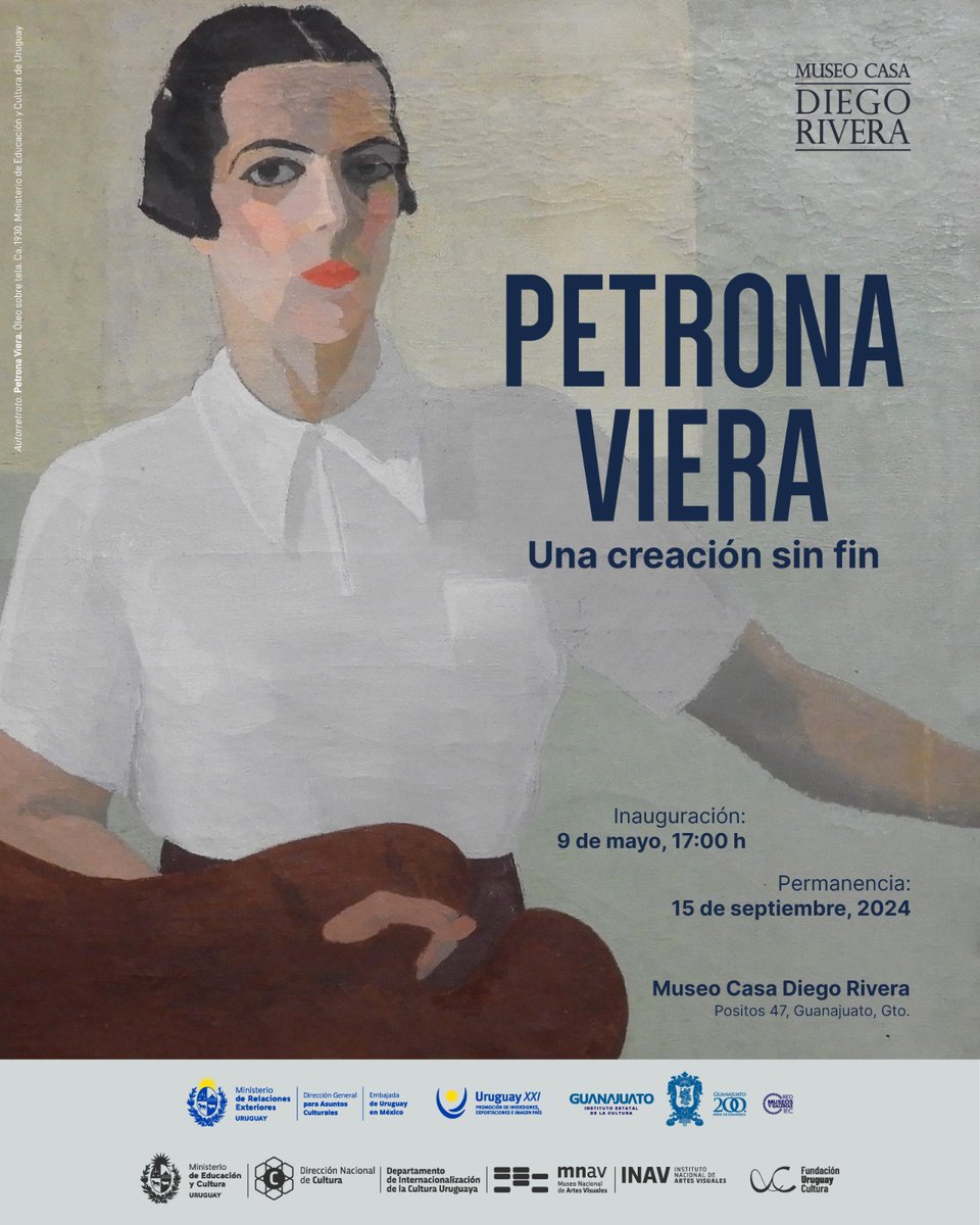 Luego de su exitoso paso por el @Munal, la exposición 'Petrona Viera: una creación sin fin' llega a Guanajuato al Museo Casa Diego Rivera @IECGuanajuato el próximo 9 de mayo. 
La excepcional muestra de esta referente de las artes en  🇺🇾
podrá visitarse hasta el 15/9/24.🧵