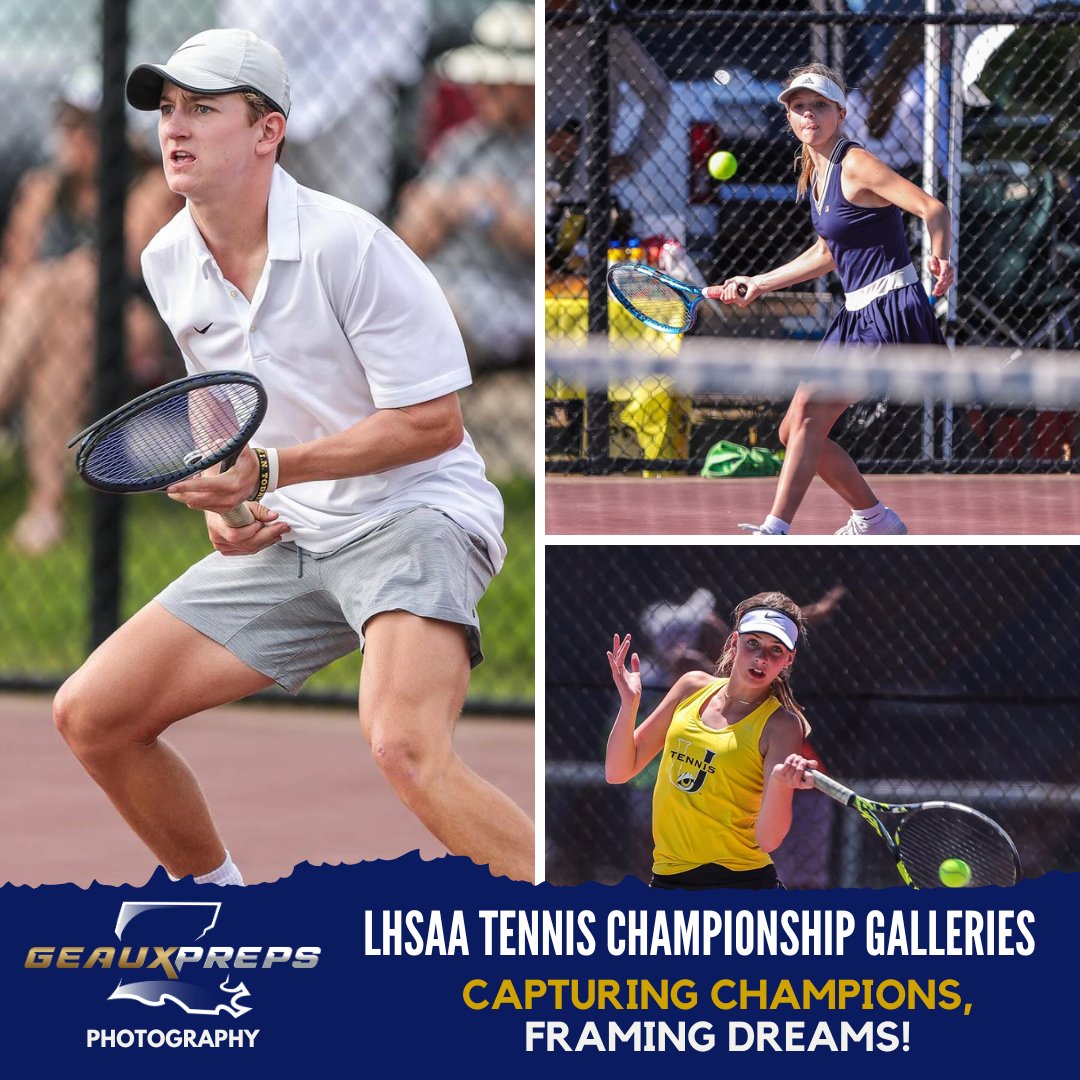 TAP IN! The @LHSAAsports Tennis Championship galleries are now live! Purchase those memorable moments now -> geauxpreps.com/tennis-photos/
