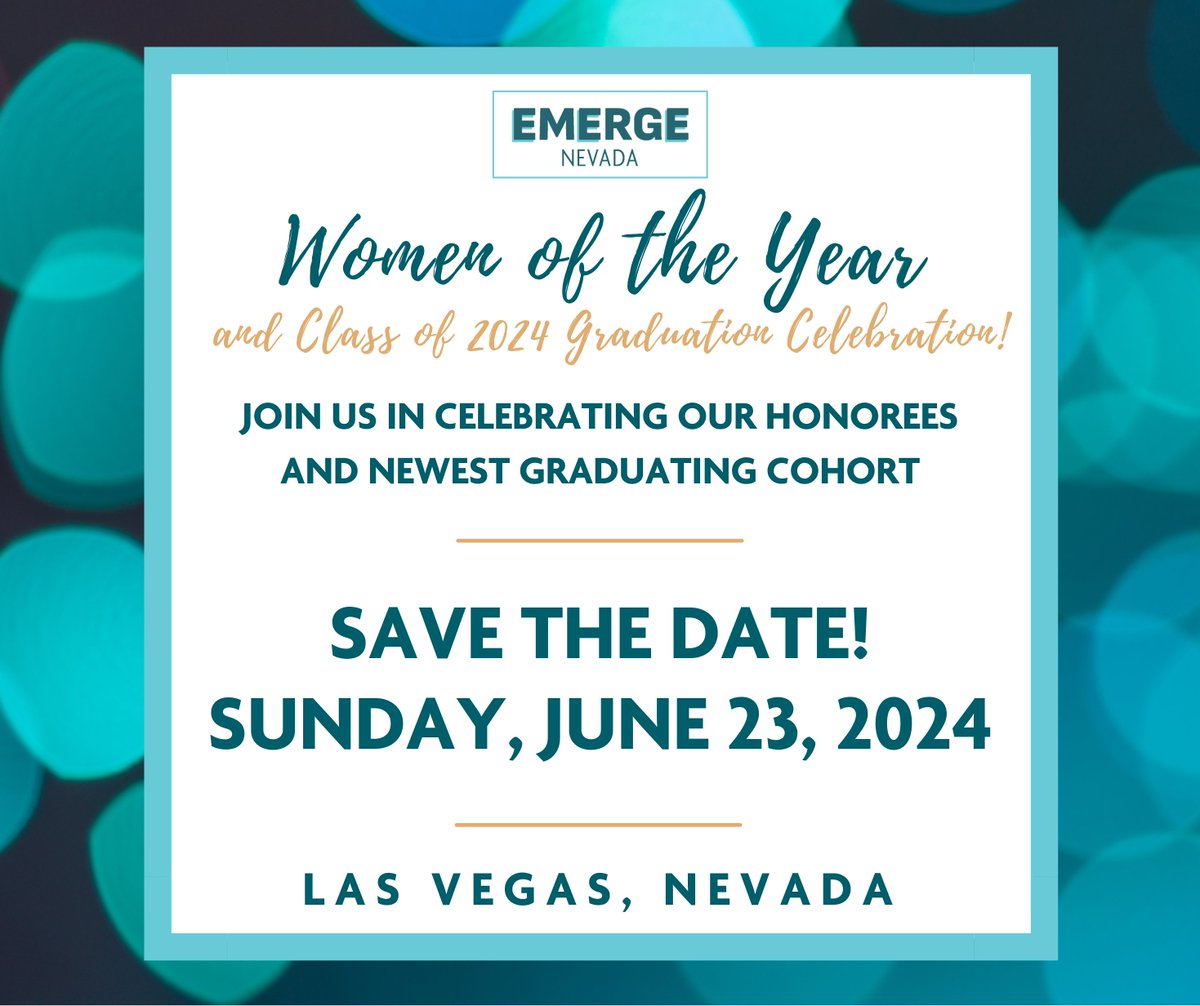 📣 Save the Date! Our Women of the Year and Class of 2024 Graduation Celebration will be held on Sunday, June 23rd! More details to come -- we can't wait to see you there 🫶