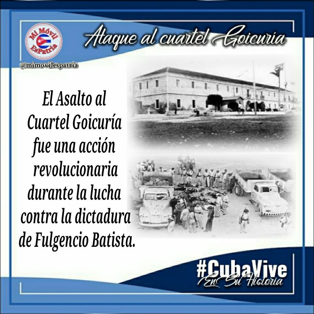 #CubaViveEnSuHistoria ,29 de abril de 1956, Asalto al cuartel Goicuría , accion Revolucionaria en la ciuadad de Matanzas durante   la lucha contra  la dictadura,  ¡hoy convertido en escuela este cuartel!. #MatancerosEnVictoria.