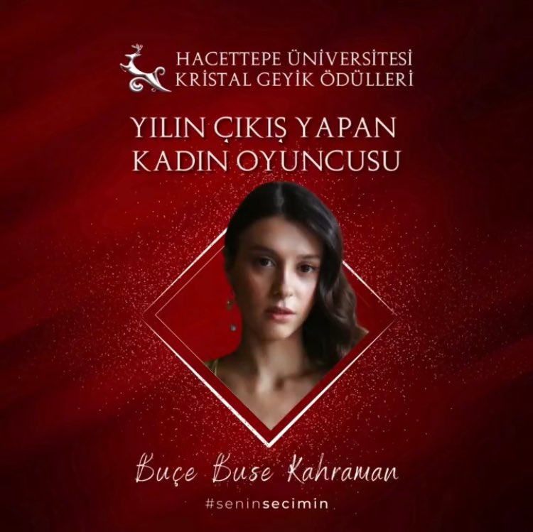 Hacettepe Üniversitesi'nin düzenlemiş olduğu Kristal Geyik Ödülleri'nde “Yılın çıkış yapan kadın oyuncusu” ödülünü #BuçeBuseKahraman kazandı.