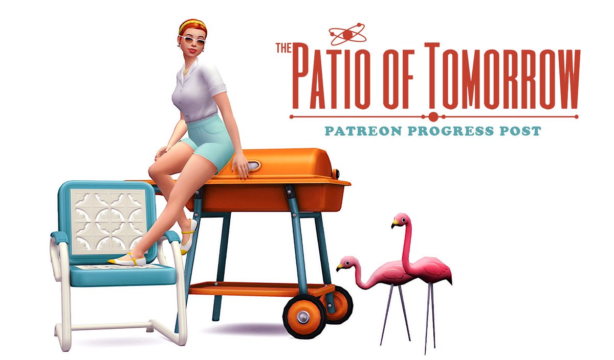 𝐏𝐀𝐓𝐑𝐎𝐍 𝐖𝐈𝐏 𝐏𝐎𝐒𝐓 || The Patio of Tomorrow ✨🚀 I've posted a special WIP preview for my members! Check it out here: surelysims.com/post/749133492… ⭐‼ I've also updated a bunch of old files to reduce unnecessary file bloat, you can find those at the 🔗 above as well.