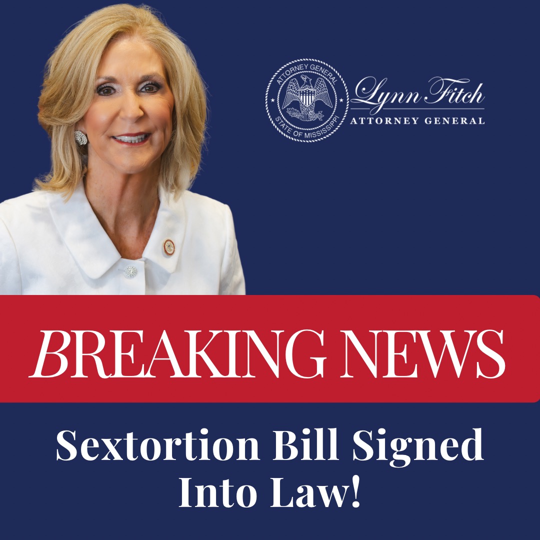 Thank you, @tatereeves, for signing this important bill into law. The Montgomery Family lost their child to a sextortion scam - and now Mississippi has the tools to take predators like that down. #forWalker