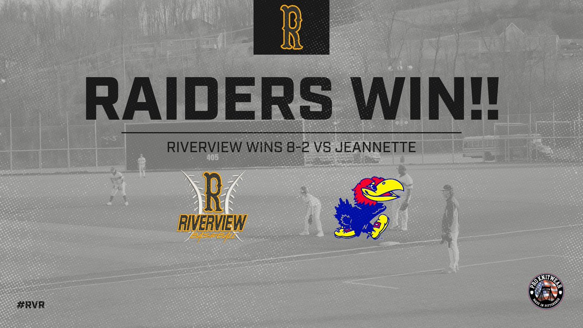 The Raiders win 8-2 and send @Jhawkathletics home with a loss. @RViewSports @RaiderSports10
