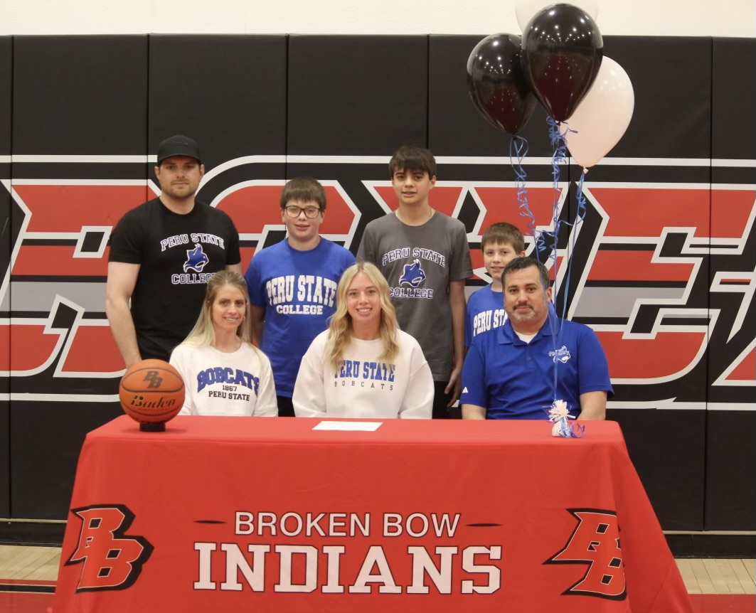 Congratulations to MaKinley Tobey from Broken Bow High on her signing her letter of intent to become a Peru State Bobcat! Welcome to our Bobcat family! Congrats MaKinley!