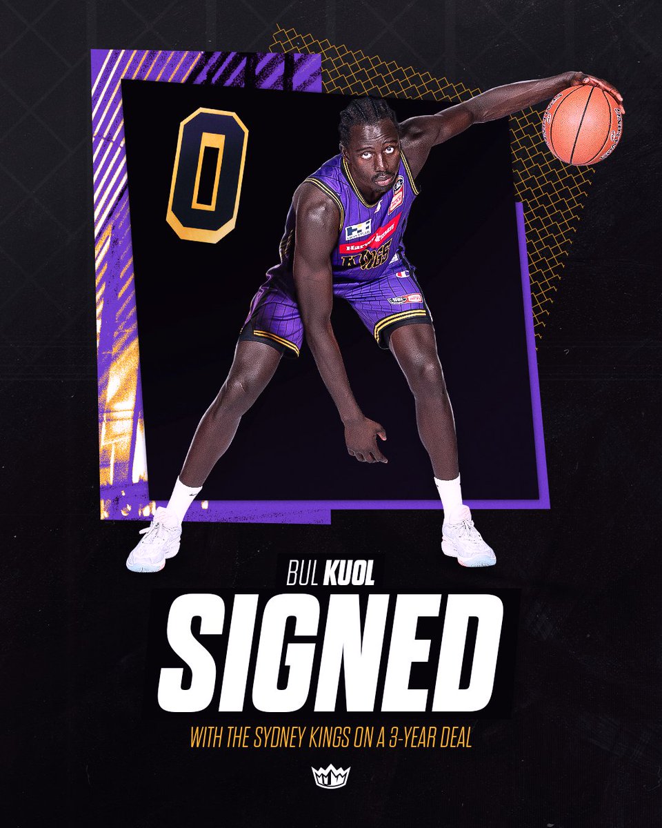 KING KUOL 👑 The Sydney Kings’ #NBL25 roster is well and truly starting to take shape, after announcing the exciting signing of Bul Kuol on Tuesday. 📰: sydkings.com/3es3jh77 #WeTheKings