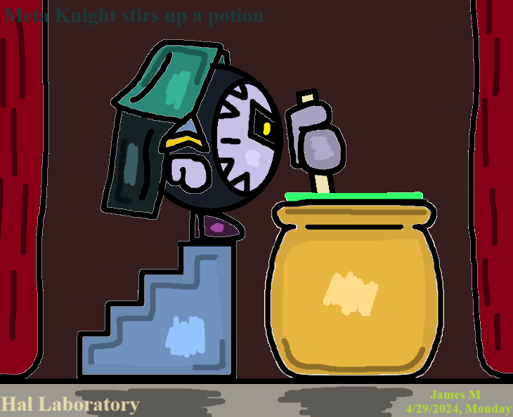 #Kirby #MetaKnight is practicing witchcraft!