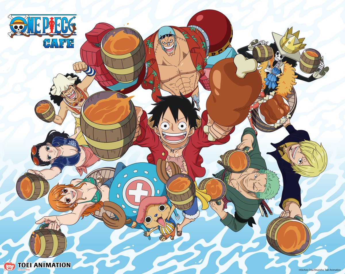 Join Luffy and his crew as they navigate their way to the first ever official One Piece Cafe in the U.S. to have a feast! Located in Las Vegas! Step into this vibrant cafe and embark on a culinary journey inspired by the beloved anime series. 🍗 Soft Opening is now happening!