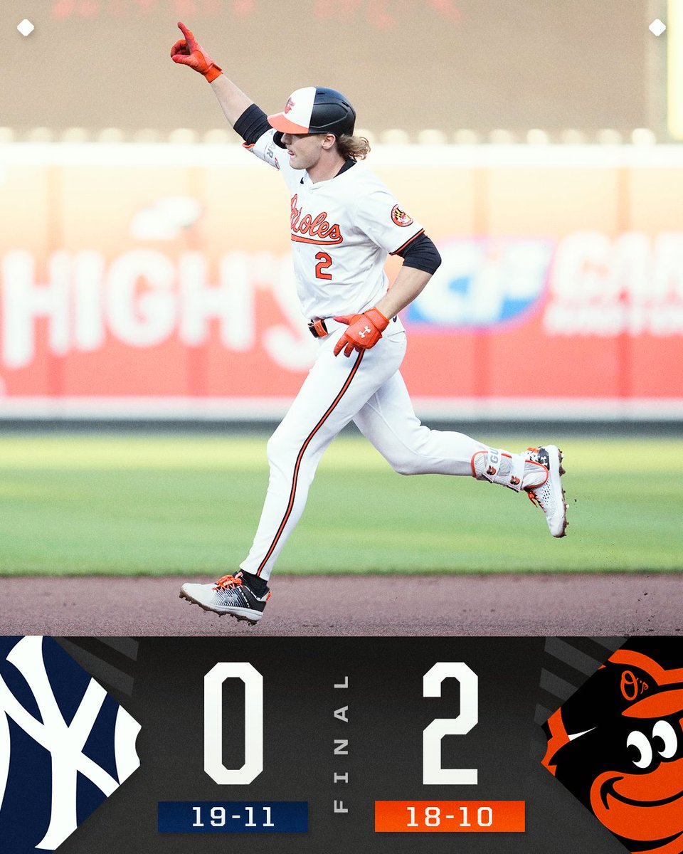 The @Orioles take the opener of this AL East matchup!
