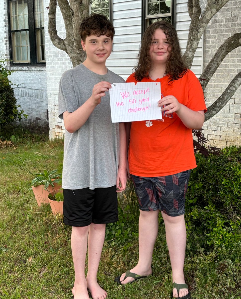 Please join me in welcoming Union,SC very own Jake & Rylow to our family . Jake & Rylow have stepped up & accepted our 50 yard challenge .By embracing this challenge, they have shown us that they are committed to making a positive difference in their community.