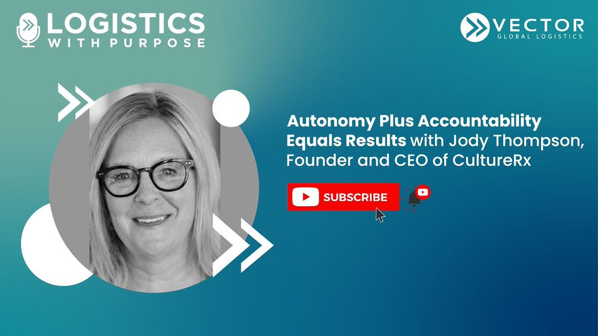 'Autonomy Plus Accountability Equals Results with Jody Thompson, Founder and CEO of CultureRx' - - #supplychain #tech #news buff.ly/4dkZLtq