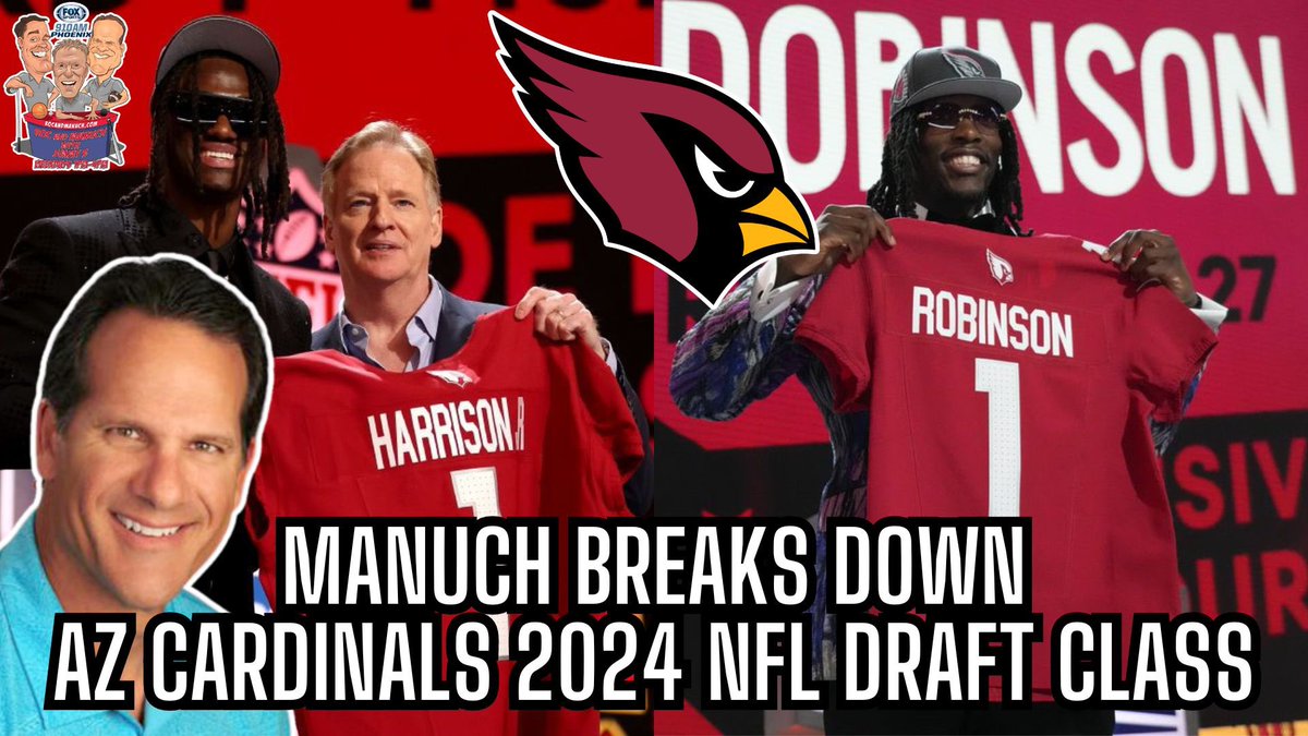 .@QBManuch BREAKS DOWN & GRADES #ArizonaCardinals 2024 NFL Draft Class on @foxsports910! 🏈 WATCH: youtu.be/XkPx9VSgi-s?si…