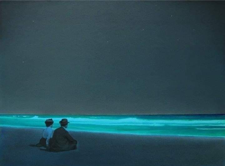 #30aprile

#ProfumoDiVersi ⚘️📚

Fermati con me,
fermati questa notte
e tu capirai l'origine
di tutte le poesie.

✒️ Walt Whitman 

Devin Leonardi🖌'Insieme di notte sulla riva di Long Island'