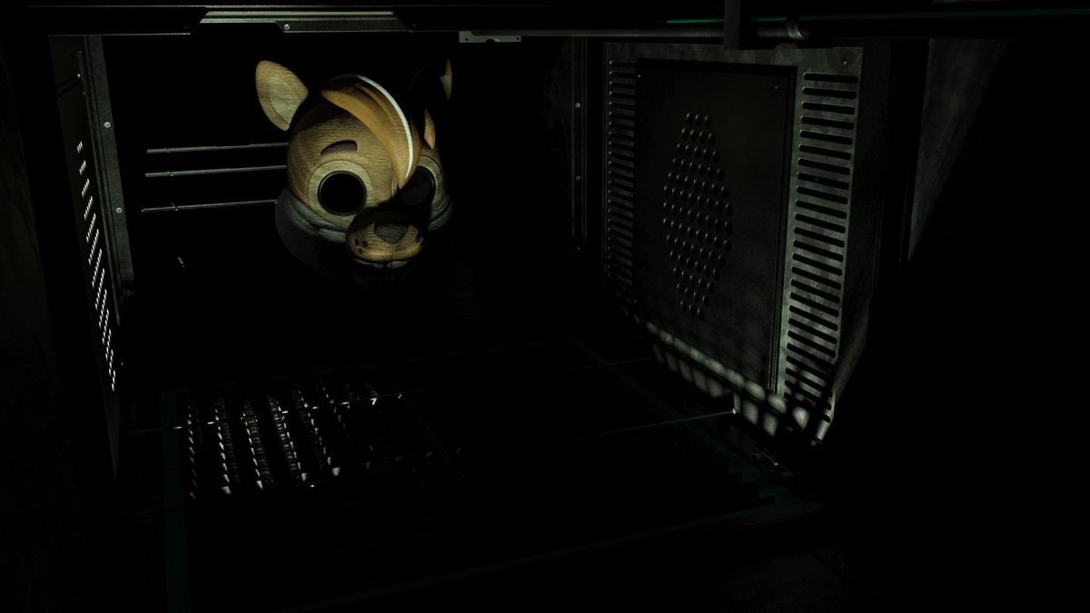 Quite creepy test render of Sara the Squirrel in one of the vent cameras in POPGOES Evergreen (from 2022)
#fnaf #popgoes