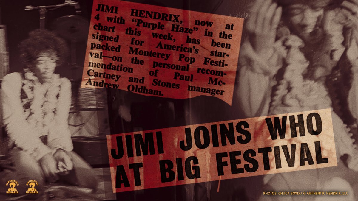 The May 6, 1967 edition of DISC & MUSIC ECHO announced that The Jimi Hendrix Experience would make their US debut at the Monterey International Pop Festival on the recommendation of Paul McCartney. Performance was scheduled for June 1967. #JimiHendrix #MontereyPop #PaulMcCartney