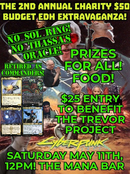 2 weeks to go! If anyone has any 5-10 dollar cards they want to give to prize pool, we ain't past begging! (1817 of 2000 goal, and each $5 gets you entry to win the WINNING LIST FROM THE EVENT)
