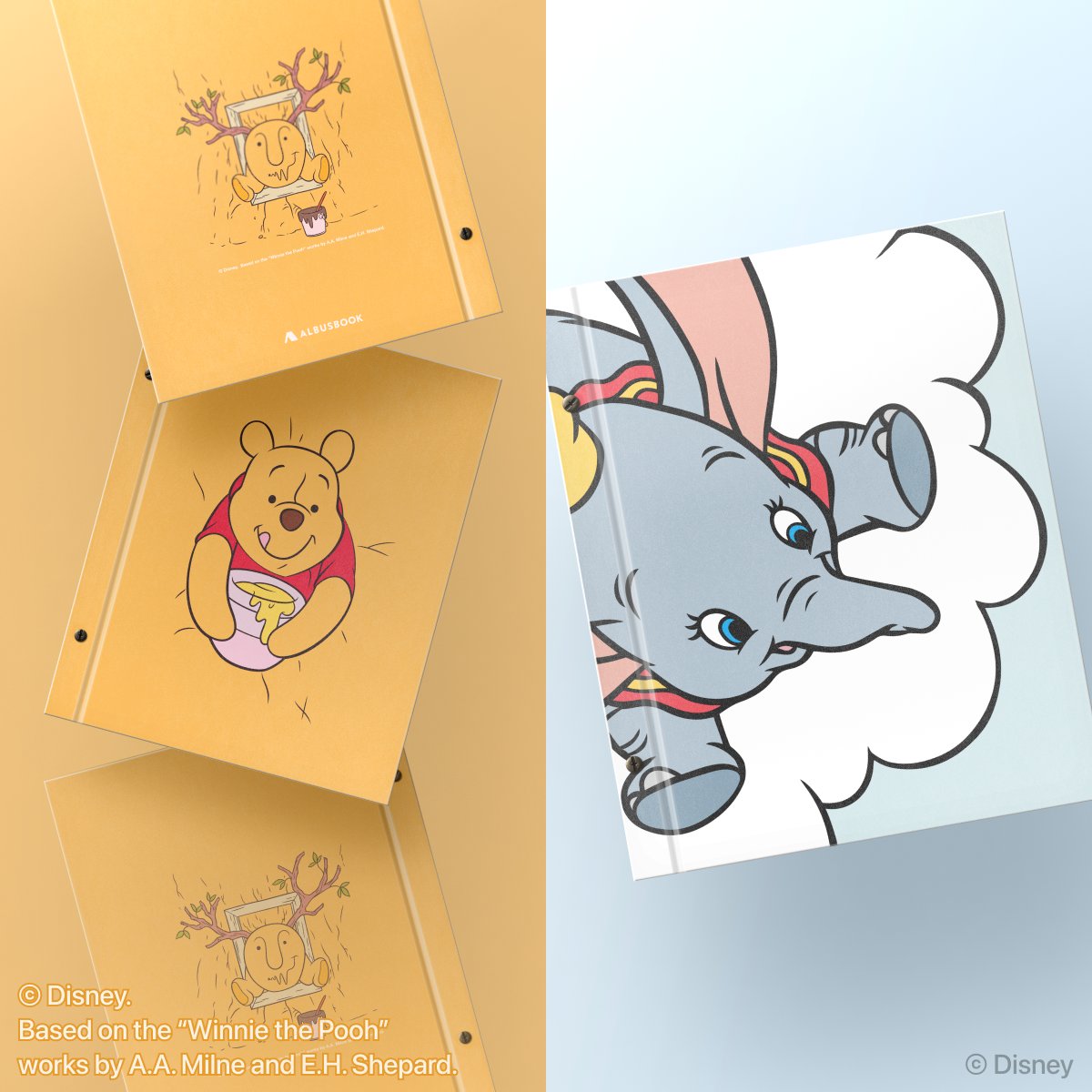 ALBUSBOOK アルバス　アルバム　ましかくプリント　ディズニー　8冊 ALBUSBOOK アルバス アルバム ましかくプリント ディズニー 8冊