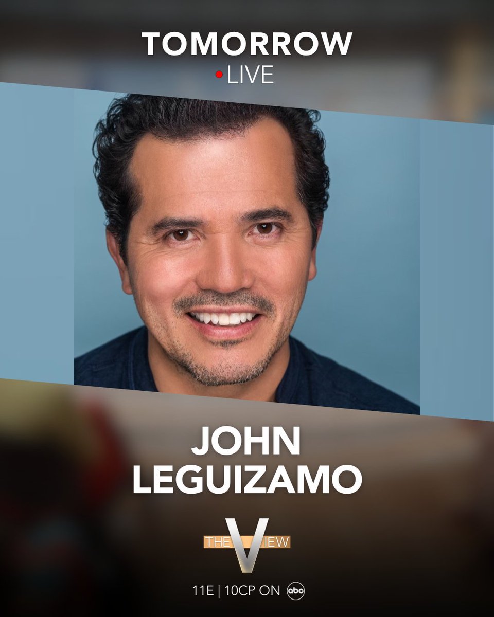 TOMORROW: @JohnLeguizamo joins us LIVE to talk about his new show, 'The Green Veil'!