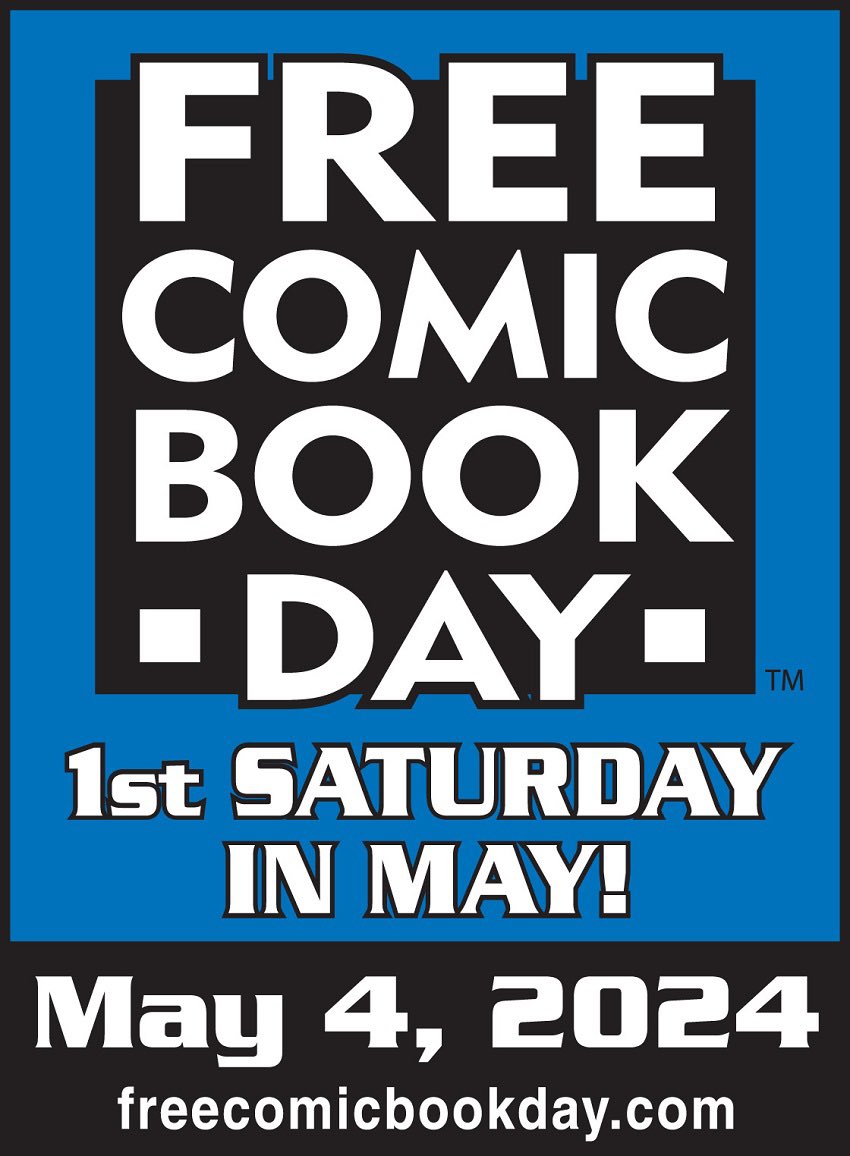 Make sure to head over to your local #comicbook store for #FreeComicBookDay. 

#fcbd #comicbooks #freecomicbookday2024