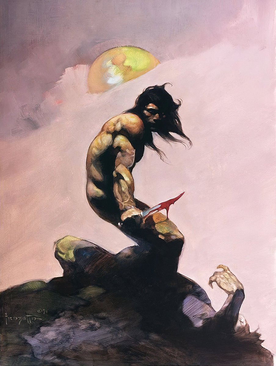 art by Frank Frazetta👑 #Frazetta #fantasyart