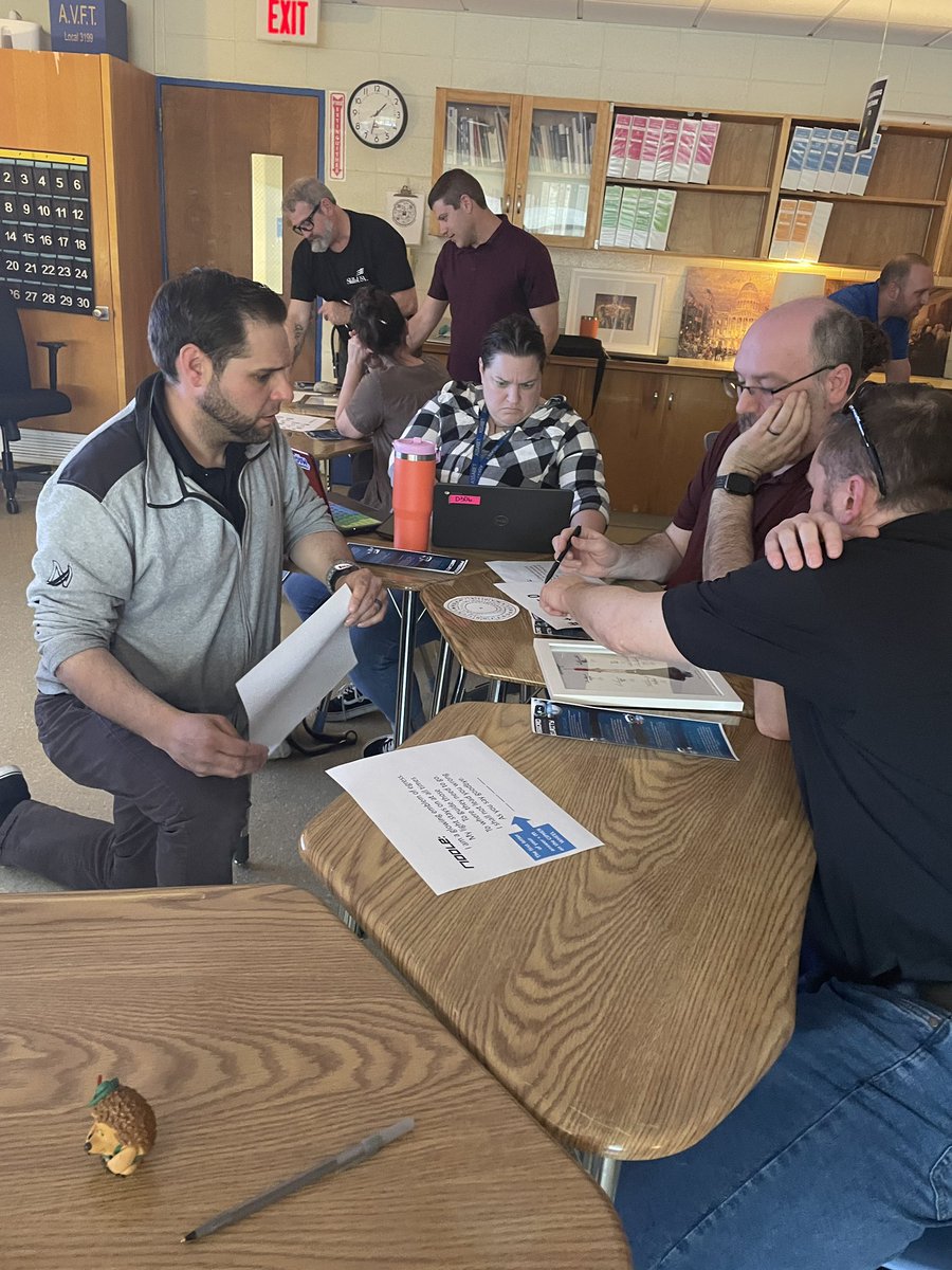 AVTechDirector's tweet image. Assabet staff participated in our first Cybersecurity Summit today. A password protected escape room, spam or Pam email identification game, spot the security issue picture game, and a cybersecurity informational Kahoot! Thanks to the tech team for your hard work organizing!