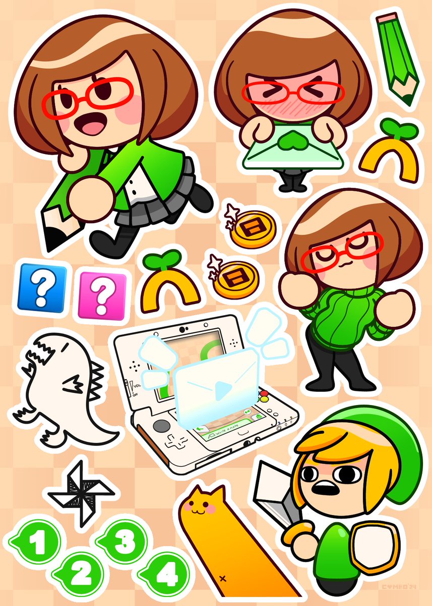 Coping with the 3DS online shutdown by making a Nikki Swapnote/StreetPass sticker sheet