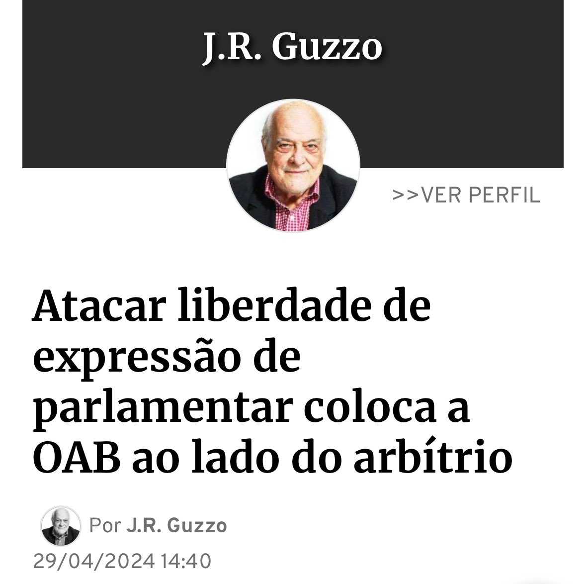 É uma vergonha o que fez a OAB em relação ao deputado @marcelvanhattem . Como fica o art 53 da Constituição???