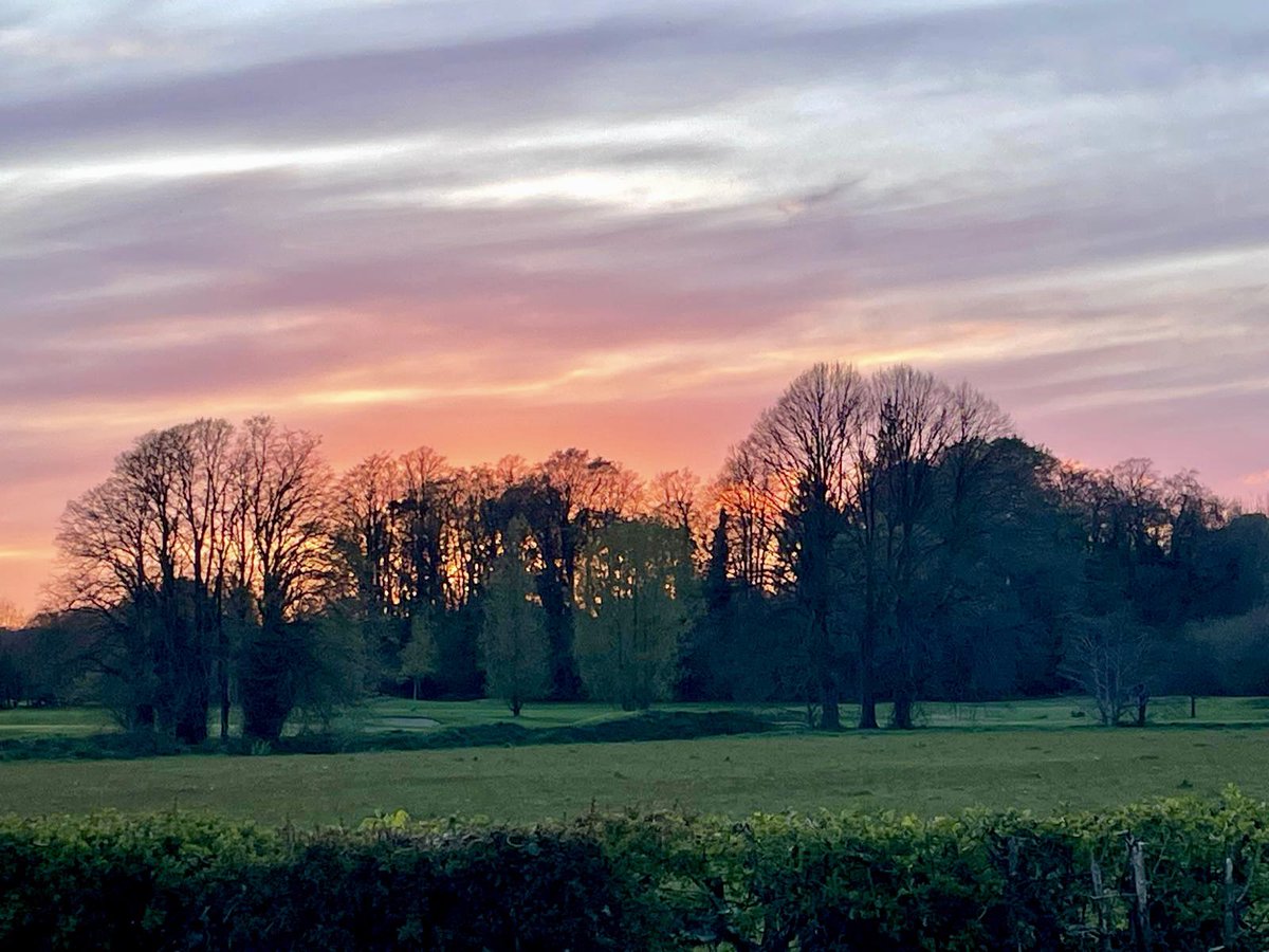 Sunset views on Monday evening from Galgorm Castle Golf Course. 📸 Serena McCartney