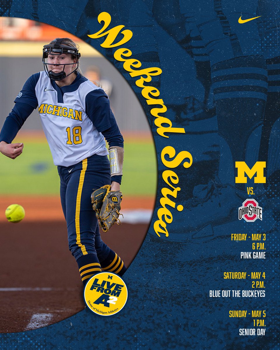 Last home weekend at The Hutch, and we want to see you out there! Three chances to catch Michigan vs Ohio State. Help us Beat the Buckeyes! 🎟️ >> myumi.ch/dA8dx