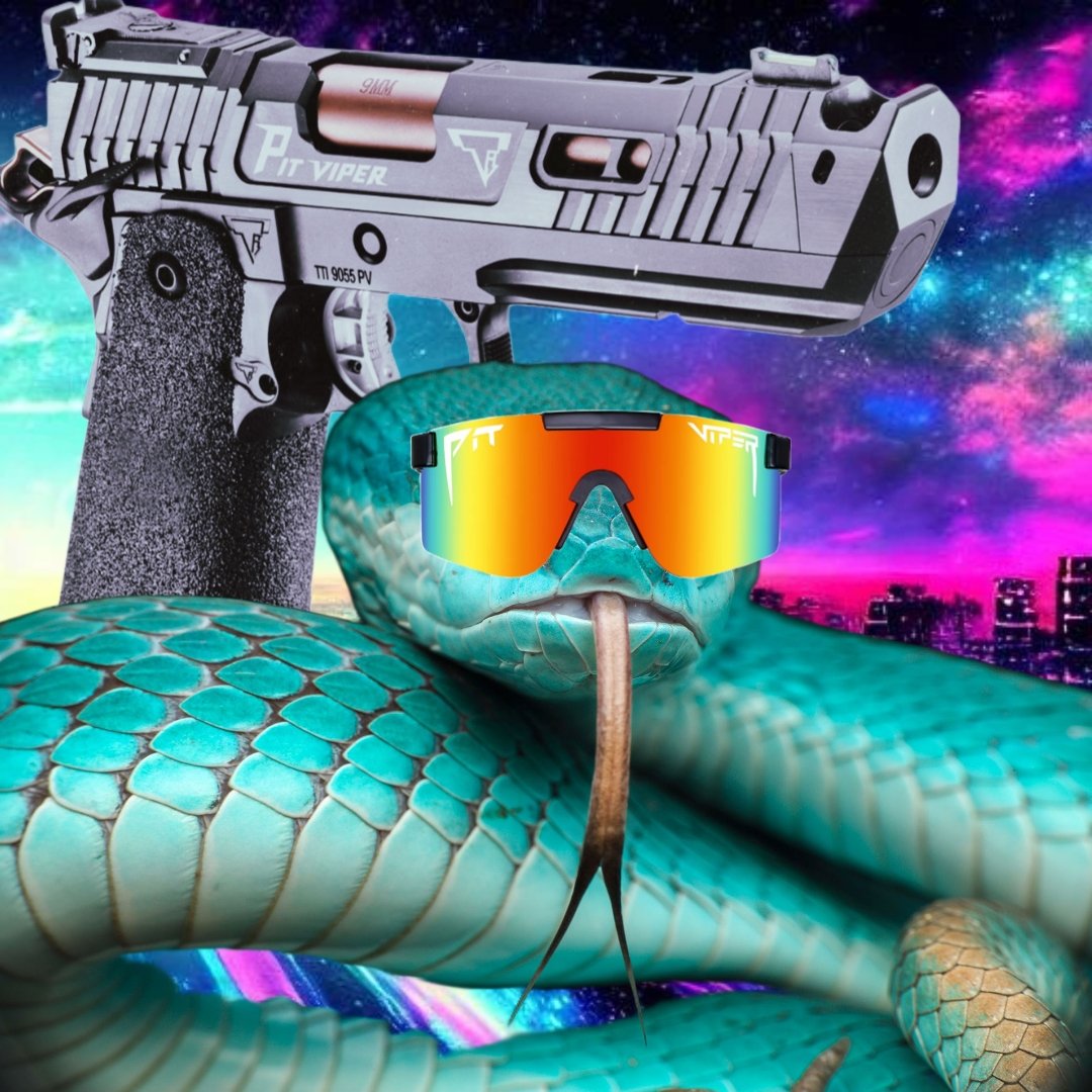 I call this work of art 'Pit Viper Cubed.'

Follow for more extraordinary art poasts.