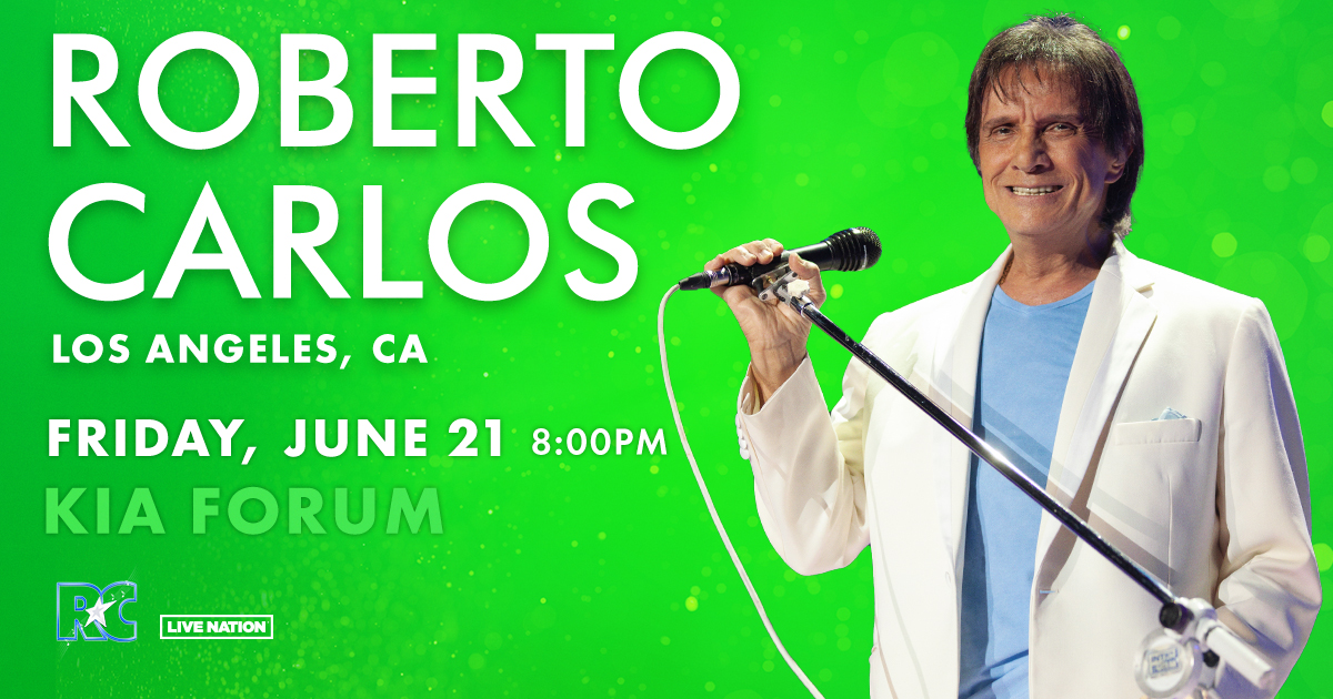 Os ingressos para ver Roberto Carlos em LA já estão à venda! Prepare-se: 🗓 21 de junho 🕗 20h 📍 Kia Forum 🎟 bit.ly/RC_USA2024_Los…