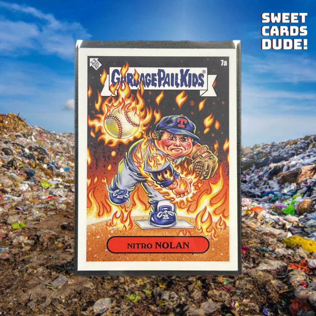 2023 @topps #garbagepailkids X #MLB series 3 Nitro Nolan #trash 
Be sure to check out our interview with @thecard_galaxy on Episode 22
of @houstoncardexchange presents #Sweetcardsdude dropping 5/2 @10:00pm CST
#packopening #sportscards #whodoyoucollect #sportscardinvesting #GPK