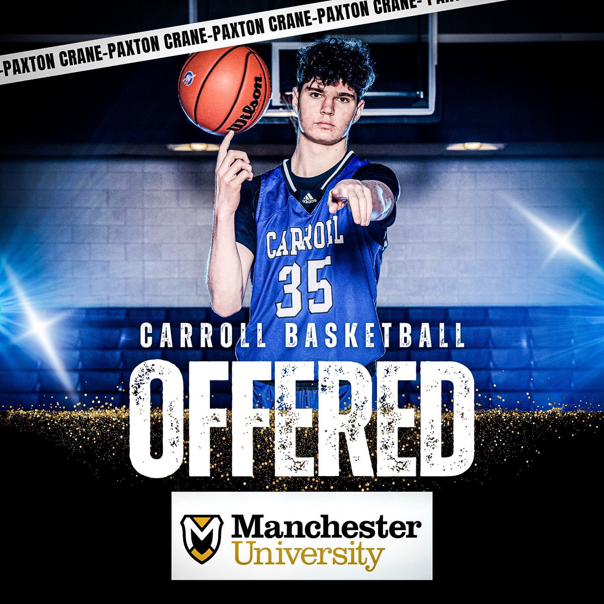 Congratulations to @PaxtonCrane_ on his offer from Manchester University!