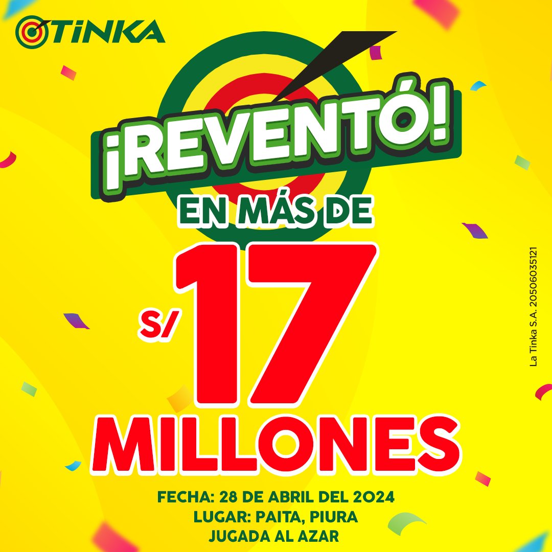 ¡Reventó el Pozo Millonario! 📷 Con los números 25 36 41 43 06 22 se llevaron los más de S/17.3 MILLONES a PIURA. 📷 ¡Juega en latinka.com.pe! 📷