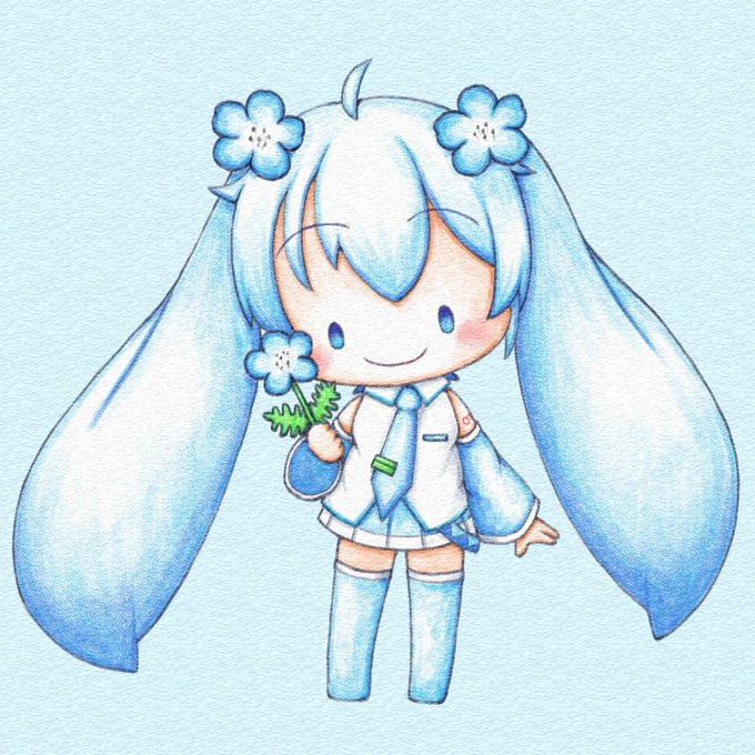 「blue hair zettai ryouiki」 illustration images(Latest)
