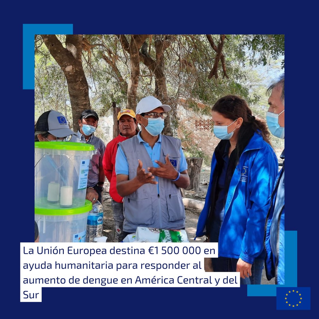 La Unión Europea acaba de destinar 1 500 000 euros en ayuda humanitaria para reforzar la respuesta al incremento de casos de #dengue en Guatemala, Honduras, Nicaragua, Panamá, Paraguay y Bolivia. 🦟

Más información: eeas.europa.eu/delegations/pa…