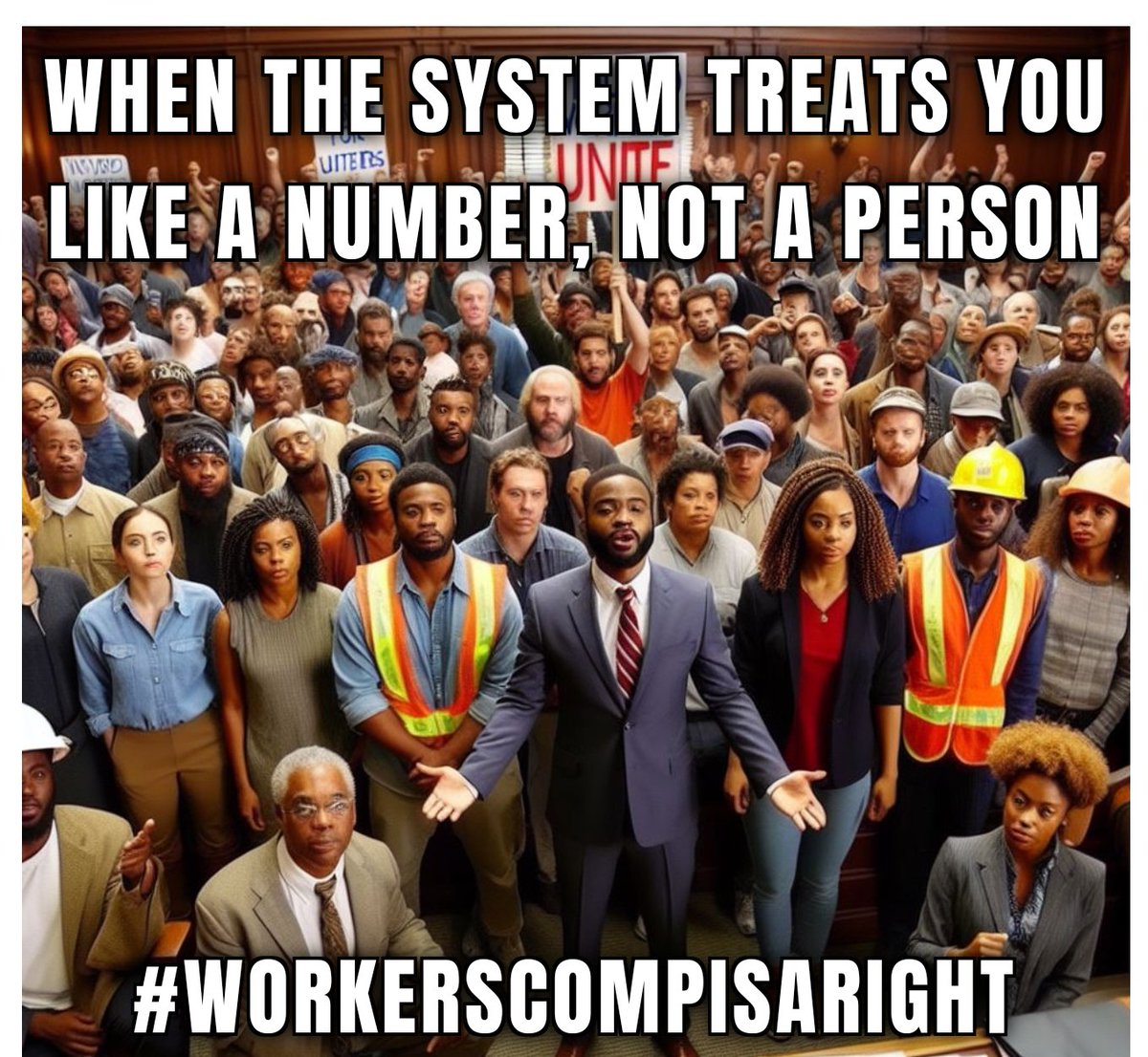 When the system treats you like a number, not a person. Every worker deserves respect and fair treatment! #WorkersCompIsARight #InjuredWorkers #Fairness