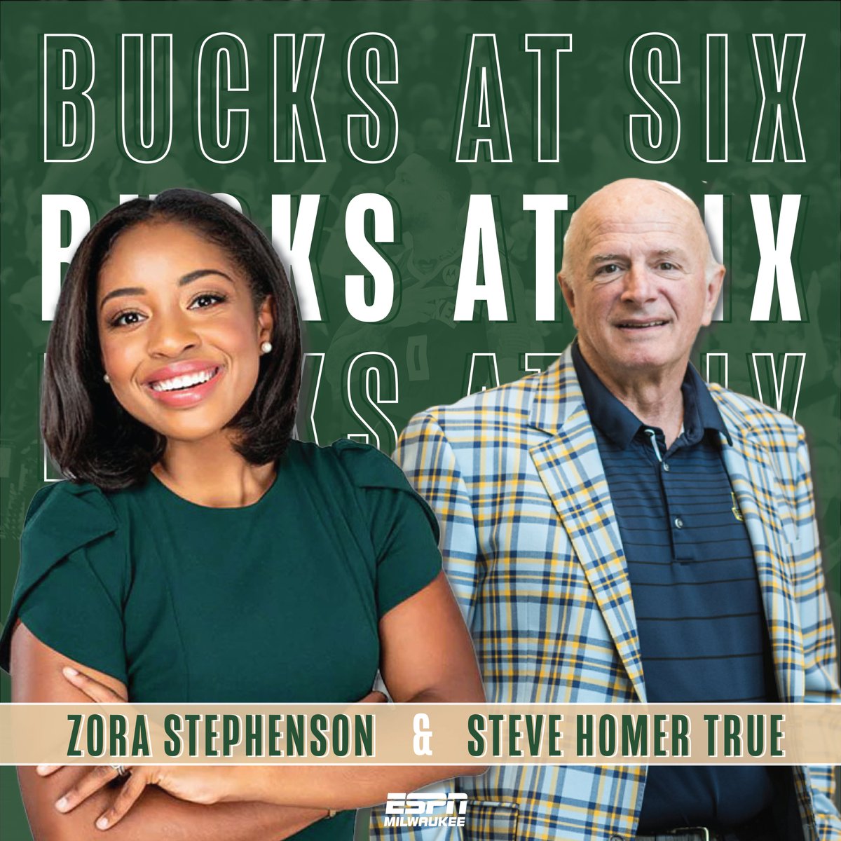 ON-AIR NOW: #BucksAtSix w/ @espnhomer & @ZoraStephenson. Homer & Zora look back at the @Bucks Game Four loss, the teams mounting injuries and look ahead to a must-win Game Five. bit.ly/ListenESPNMilw… youtube.com/watch?v=mHlEfH… #FearTheDeer #Bucks #BucksAtSix #BucksInSeven