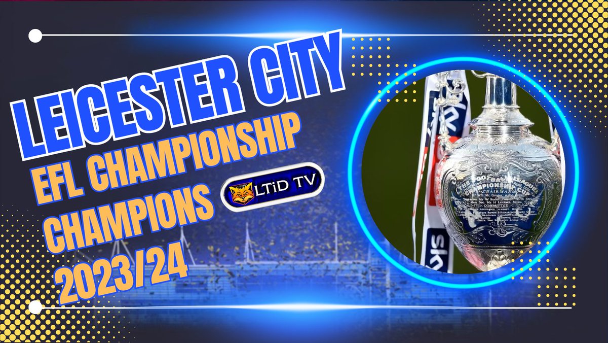 LEICESTER CITY CHAMPIONSHIP CHAMPIONS 2023/24 - missed it live? Catch up at: 
 youtube.com/live/0bDe7AMVY… via @YouTube 
#LCFC #championship #Leicester #Leicestercity #leicestercityfc #efl #leicestercitylive #leicestercityaovivo #foxes #champions #promoted #promotion #premierleague…