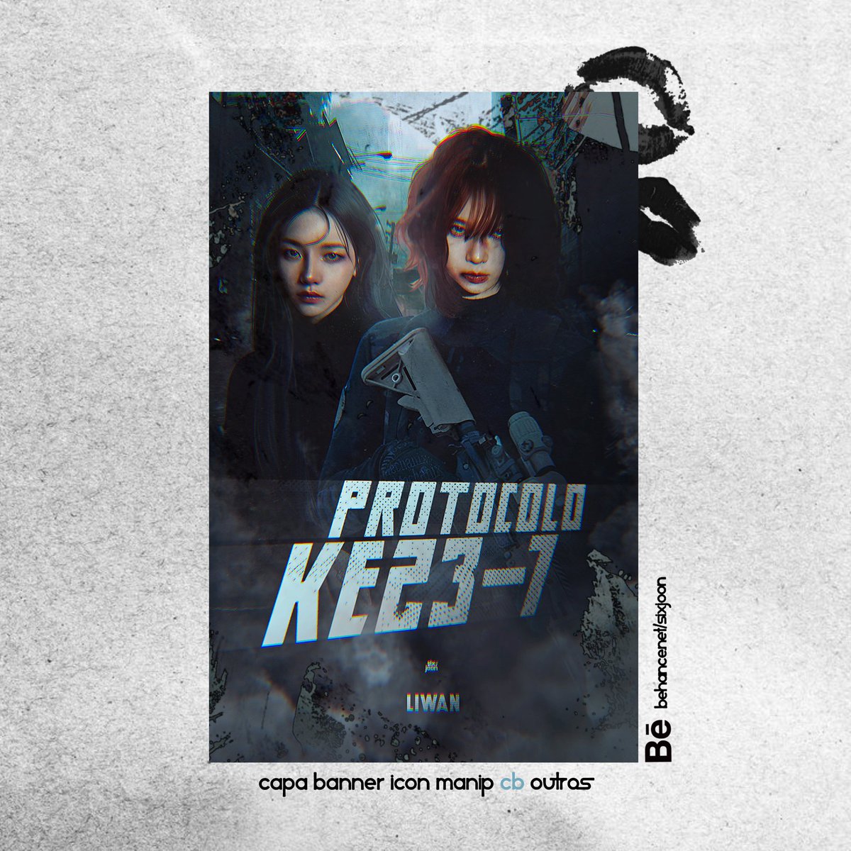 sixjoondesign's tweet photo. capa e banner: Protocolo KE23-7
entrega para: @kaisamour

muito obrigada pela preferência! https://t.co/X8sTFMx98O