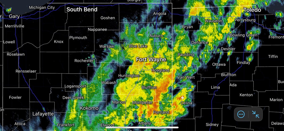 Could this be enough rain to make this the rainiest April ever in Fort Wayne? I’ll eagerly await the final total, but regardless you’ll want the rain gear once again for your plans this evening ☔️ #INwx