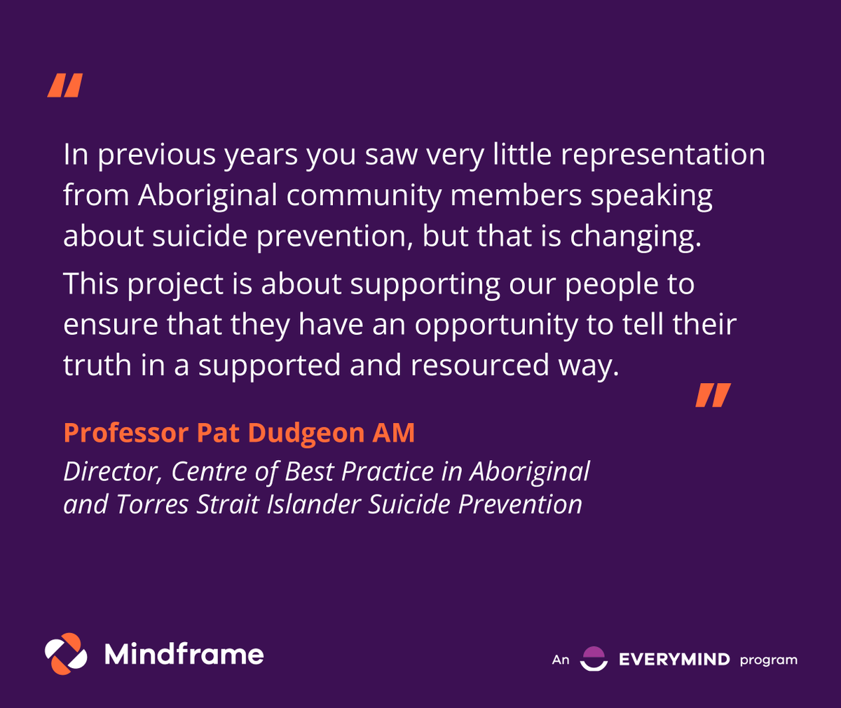 Mindframe's new First Nations guide for truth-telling about suicide, co-developed in a collaboration led by <a href="/CBPATSISP/">Centre of Best Practice 🖤 💛 ❤️ Prevention 💙 💚</a> is available this week at the Everymind #NSPC24 booth. Stop by and pick up a copy (or download: tinyurl.com/yfjhzzmu) along with a range of other resources