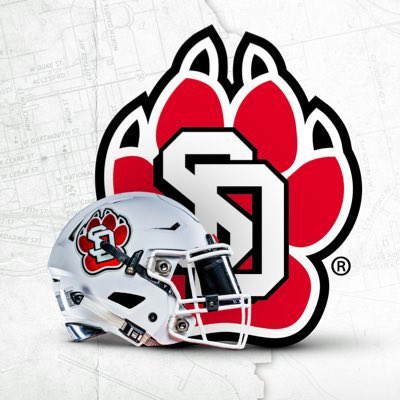 Thank you @_CoachHodge and the University of South Dakota for stopping by practice today! #ALLIN @LennardFootball
